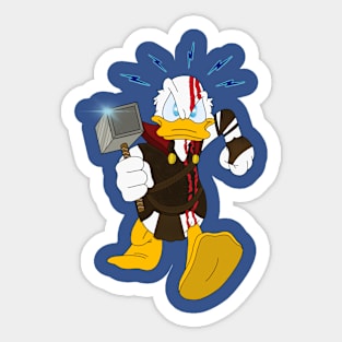 Duck of Thunder Sticker